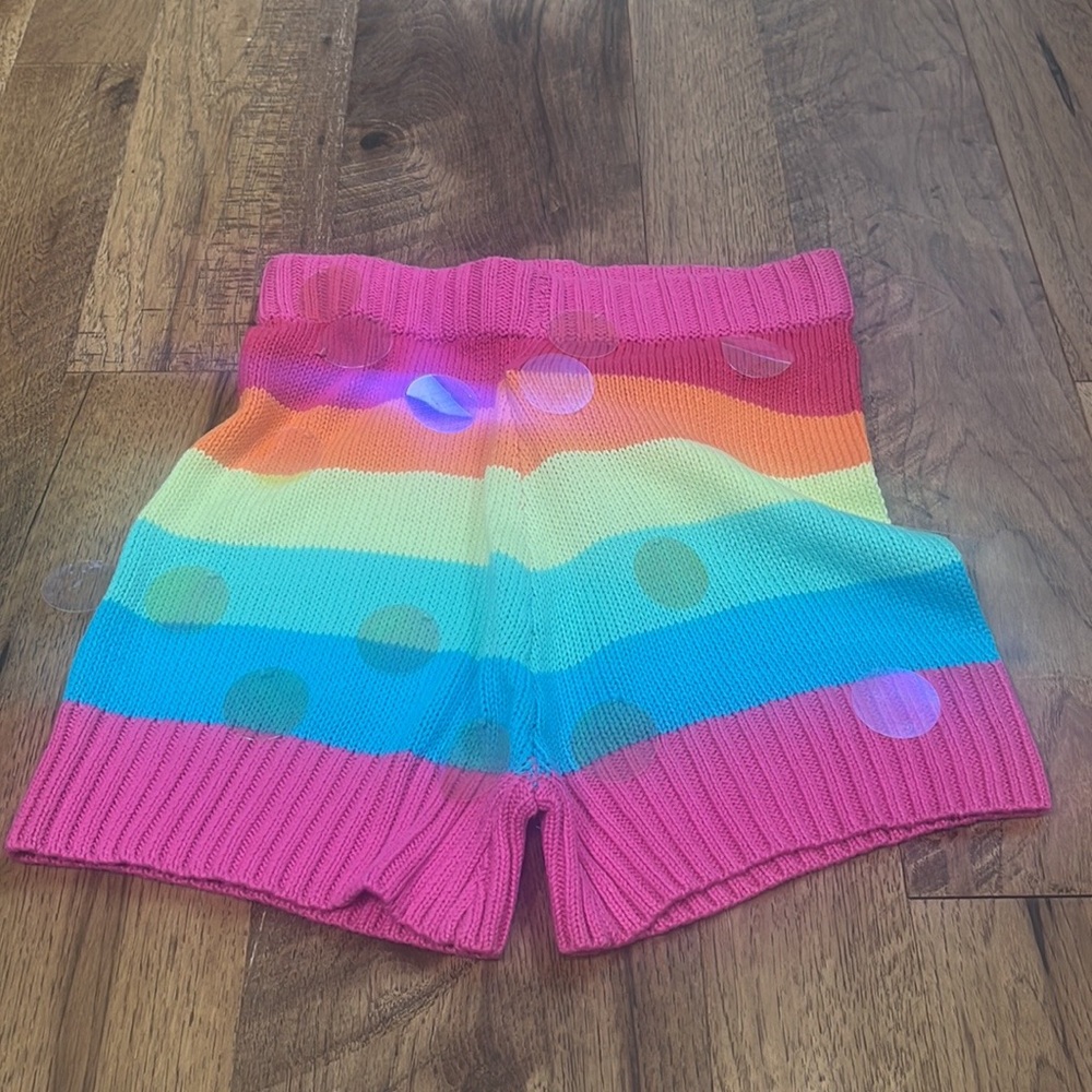 NWT Blue b Woman’s Rainbow Sweater Shorts Size S
